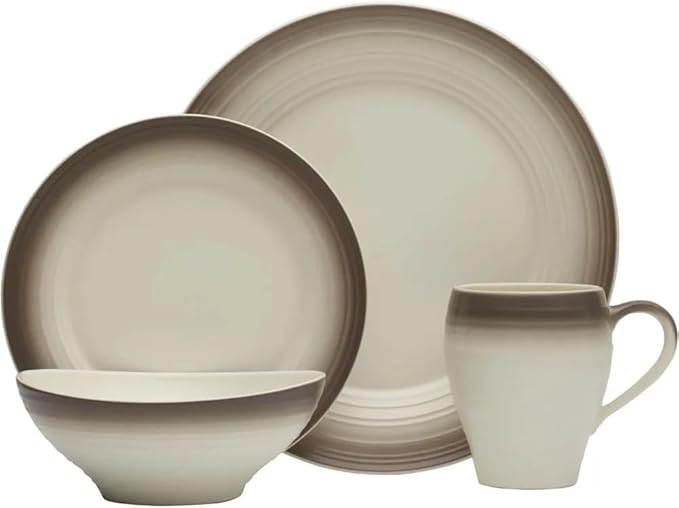 Ceramic 16-Piece Dinnerware Set Service for 4 Tableware Set of Plates Dinner Sets Plate Dish Bar