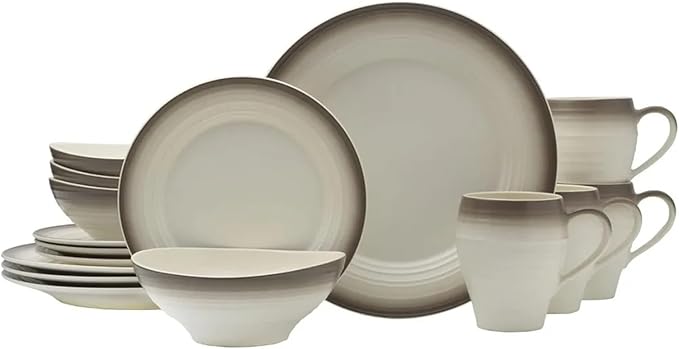 Ceramic 16-Piece Dinnerware Set Service for 4 Tableware Set of Plates Dinner Sets Plate Dish Bar